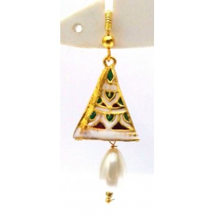 Meenakari Minakari Enamel Jhumka Jhumki Handmade Earring Jewelry Chandelier A124